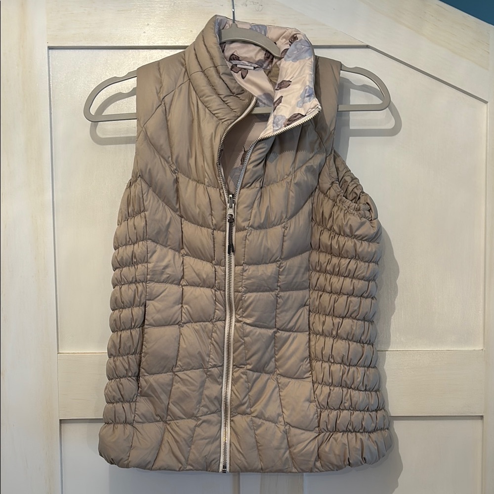Obermeyer Down Quilted Vest - Tan - Size S